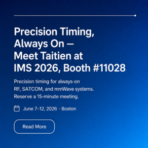 精準時脈,永遠在線 – 泰藝電子 IMS 2026,Booth #11028