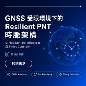 GNSS 受限環境下的 Resilient PNT 時脈架構