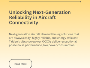 Unlocking Next‑Generation Reliability in Aircraft Connectivity: The Case for Ultra‑Low‑Power OCXO