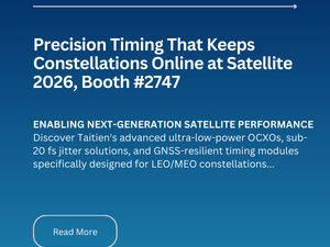 Precision Timing That Keeps Constellations Online at Satellite 2026, Booth #2747