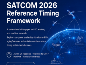 SATCOM 2026 Technical White Paper: Reference Timing Architecture for LEO, Aviation, and Maritime Terminals