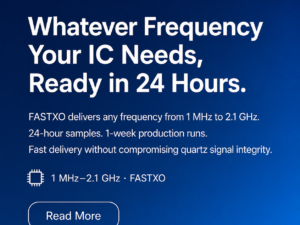 Whatever frequency your IC needs, ready in 24 hours